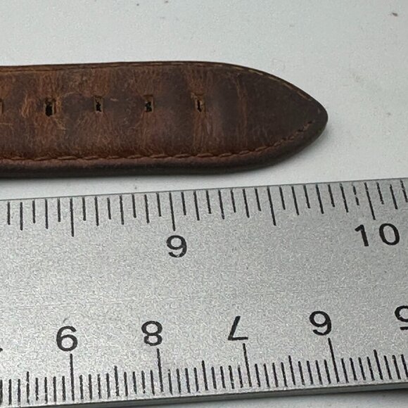 June & Ed Chronograph Watch Men Silver Tone 41MM Dial Date Window New Battery - Picture 12 of 13